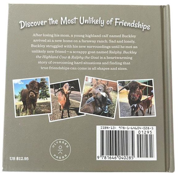 Buckley the Highland Cow and Ralphy the Goat: A True Story about Kindness NEW - Picture 2 of 4